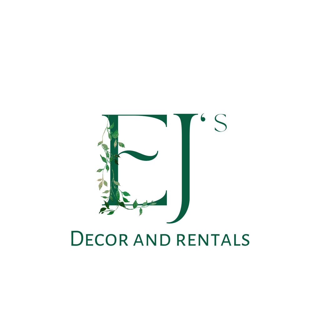 EJ's Decor and Rentals Logo